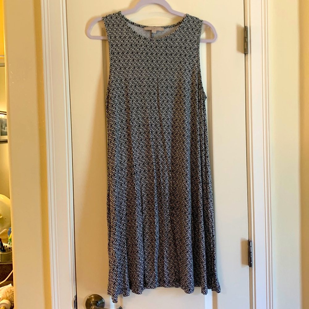 Loft blue Jersey swing dress